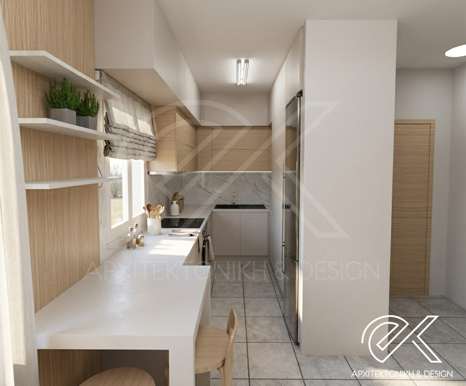 Smart Small-Space Interior Design & Ολική Ανακαίνιση Κουζίνας – Μπάνιου με Έξυπνες Λύσεις Αποθήκευσης